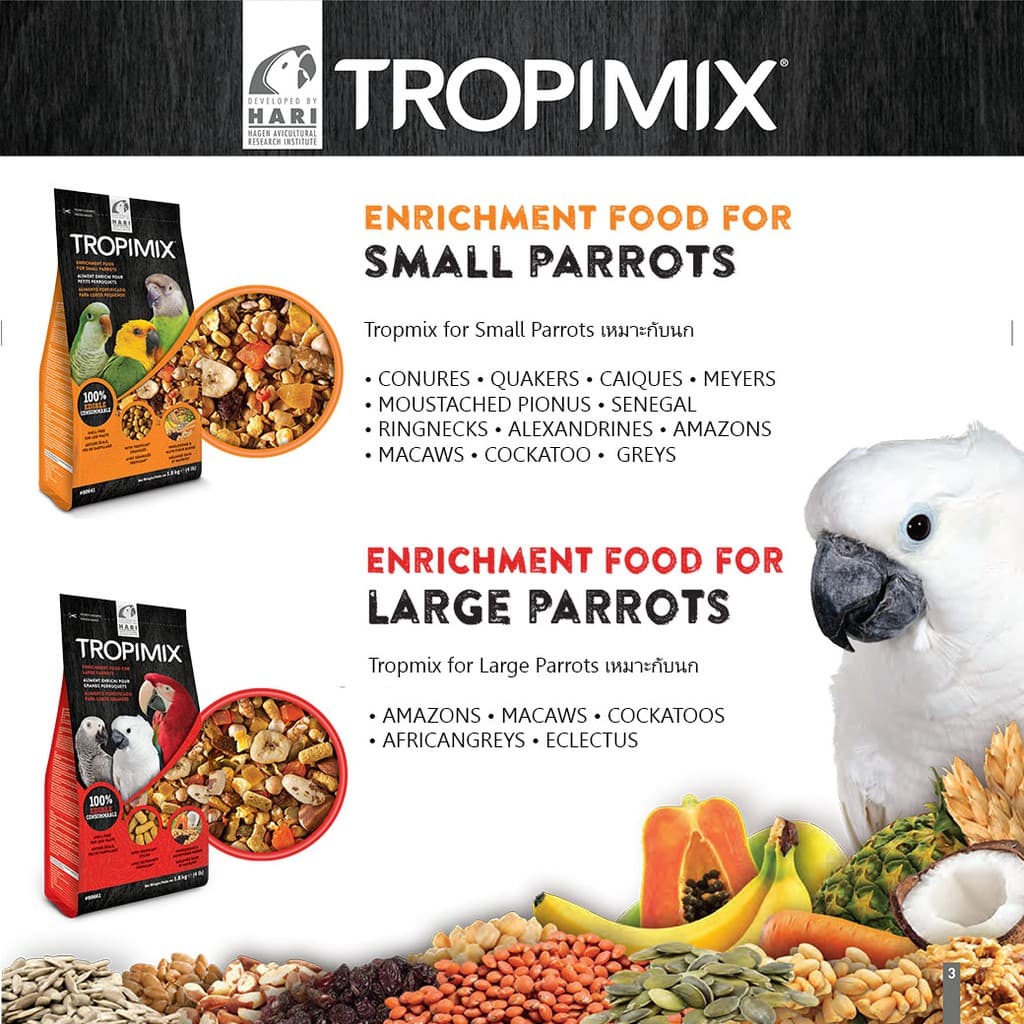 ธัญพืชเกรดพรีเมี่ยมสำหรับนก Tropimix รูปที่ 6