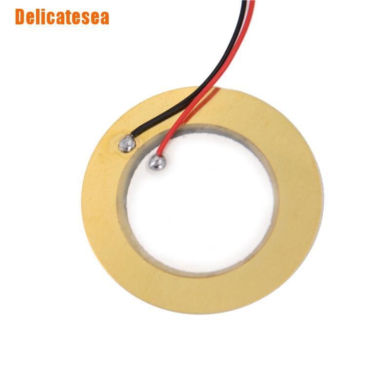 10 ชิ้น 35 มม. เซนเซอร์กลองทริกเกอร์ Piezo Elements Buzzer ทองแดง รูปที่ 4