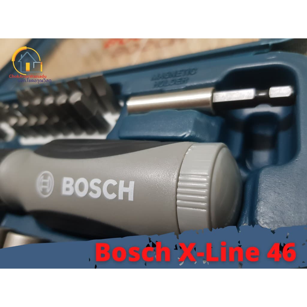 BOSCH X-LINE 46 ชุดไขควงมือ พร้อมดอก หัวประกอบ 46 ชิ้น xline46 X line 46 ไขควง บล๊อก รูปที่ 7