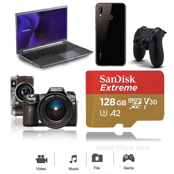 SANDISK EXTREME Micro SD Card 128GB 64GB 32GB SDXC A2 U3 190/90mb/s* Memory for gopro รูปที่ 4