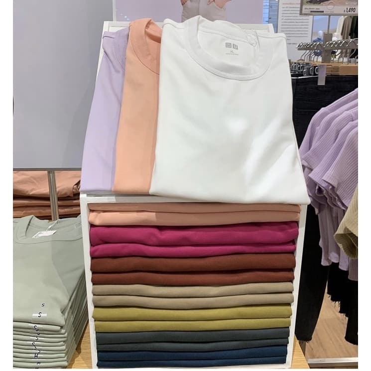 SALE ตาแตก เสื้อยืด uniqlo women ของใหม่ ป้ายห้อย แท้% ไม่มีค่าหิ้ว รูปที่ 4