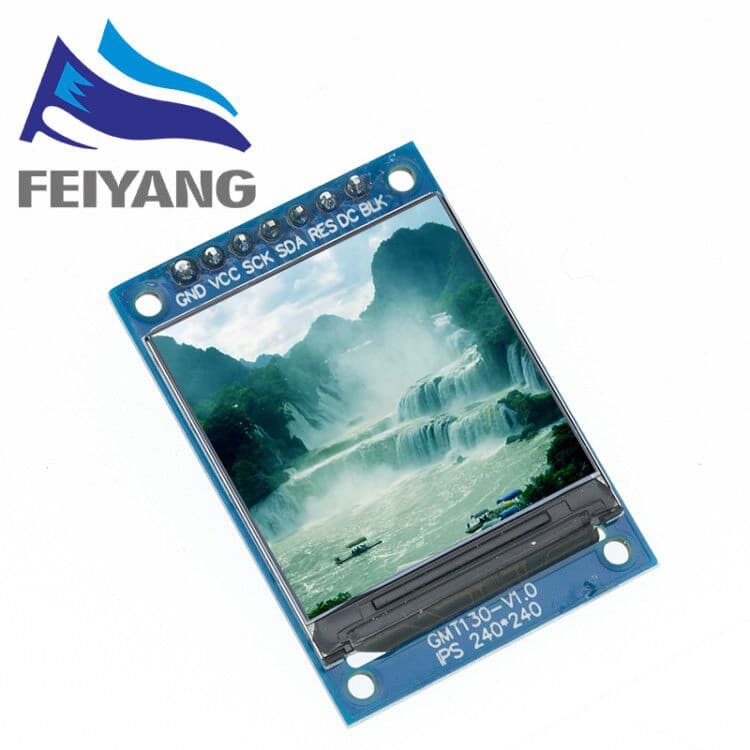โมดูลไดร์ฟ IC หน้าจอ TFT 0.96 1.3 1.44 นิ้ว IPS 7P SPI HD 65K LCD ST7735 80*160 สําหรับ Arduino รูปที่ 3