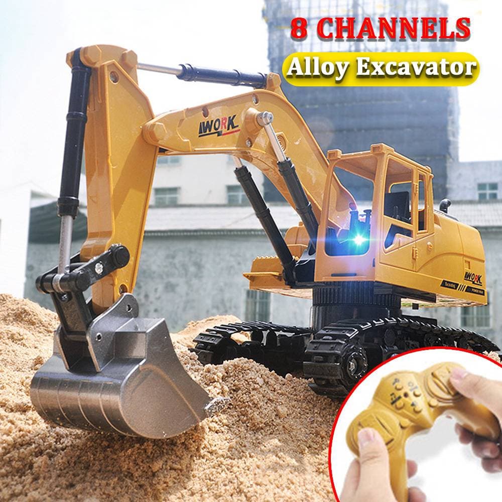 Rc Alloy Engineering Dump Truck Car Series Excavator Bulldozer Mixer Roller Tower Crane Crawler-type ของเล่นรีโมทคอนโทรลรถสําหรับของขวัญเด็กผู้ชายวิศวกรรมยานพาหนะรุ่น รูปที่ 6
