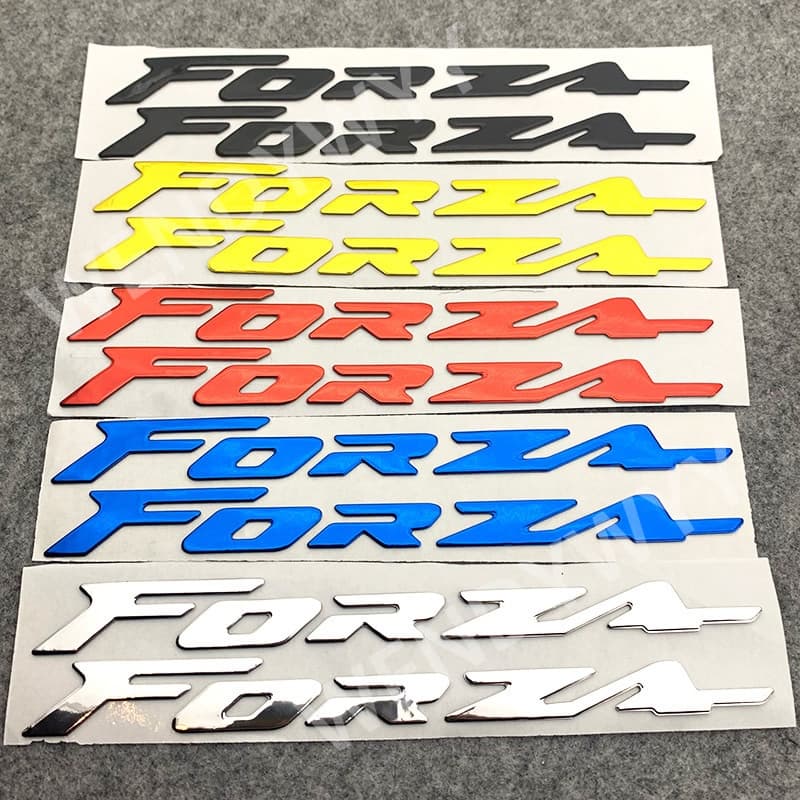 สติกเกอร์โลโก้ พลาสติกนิ่ม โครเมี่ยม 3D สําหรับตกแต่งรถจักรยานยนต์ HONDA Forza 150 250 300 350 750 รูปที่ 3