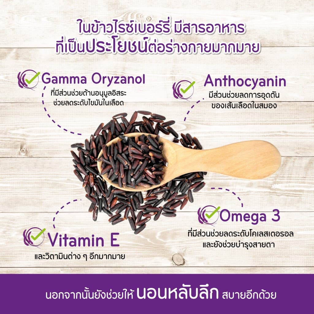 Ultimate Riceberry Oil น้ำมันสกัดเย็นรำข้าวและจมูกข้าวไรซ์เบอรี่ 30 แคปซูล 6 ขวด พร้อมของแถม รูปที่ 5