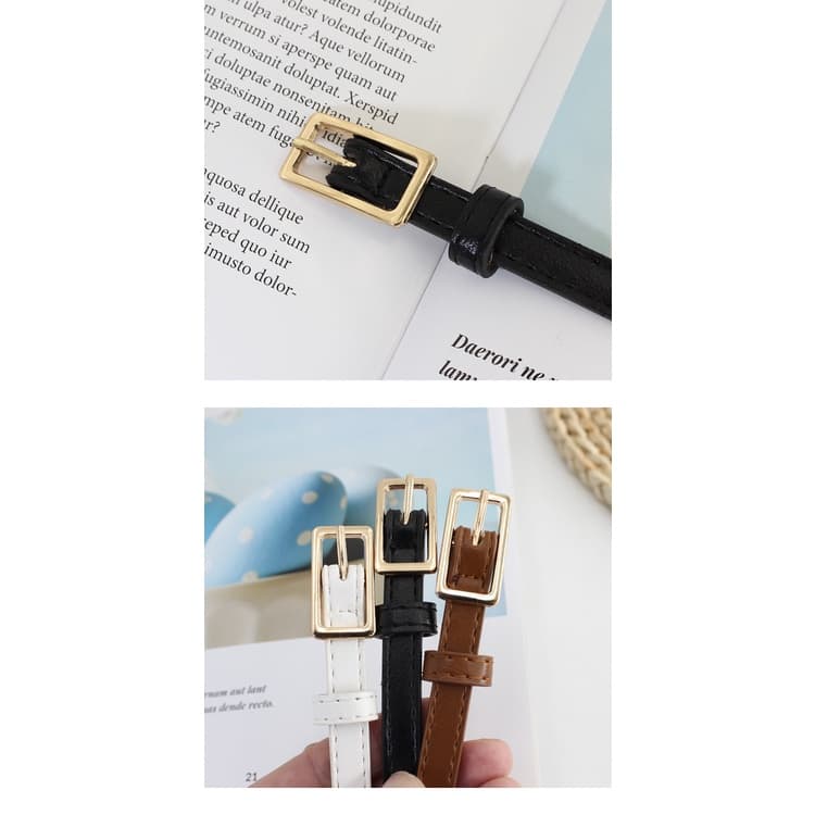 จ้า เข็มขัดสตรี เข็มขัดผู้หญิง หนัง PU เส้นเล็ก น่ารักมาก รูปที่ 9