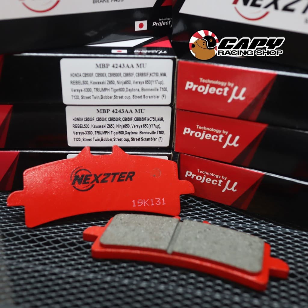 ผ้าเบรค Nexzter Brembo ทุกแบบ สำหรับ ปั้ม 4pot หูชิด ปักข้าง M4,M32,M50,GP4RX,stylema รูปที่ 5