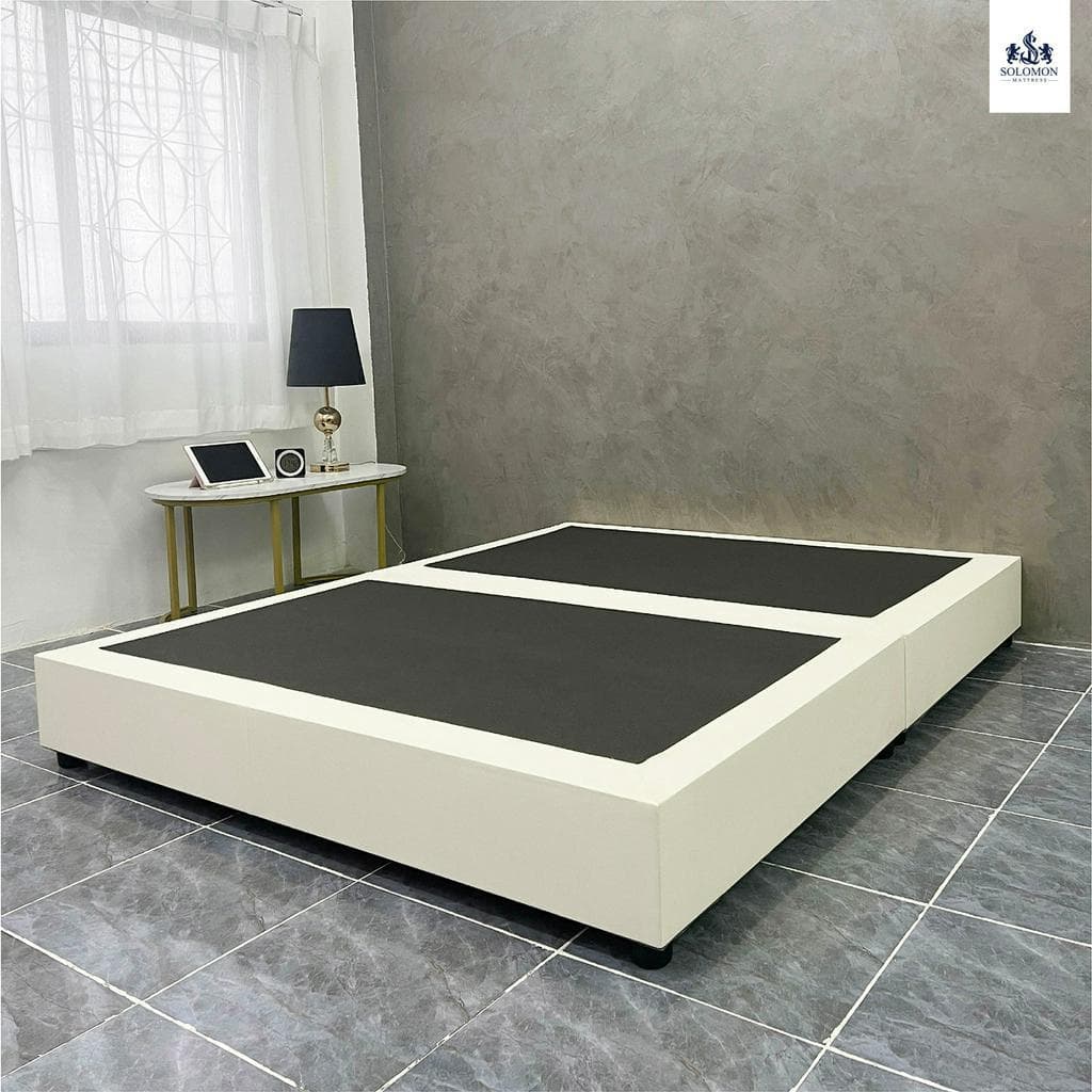 SOLOMON ฐานเตียงบล็อก ไม้อย่างดี หุ้มหนัง PVC ขนาด 3.5 / 5 / 6 ฟุต รูปที่ 5
