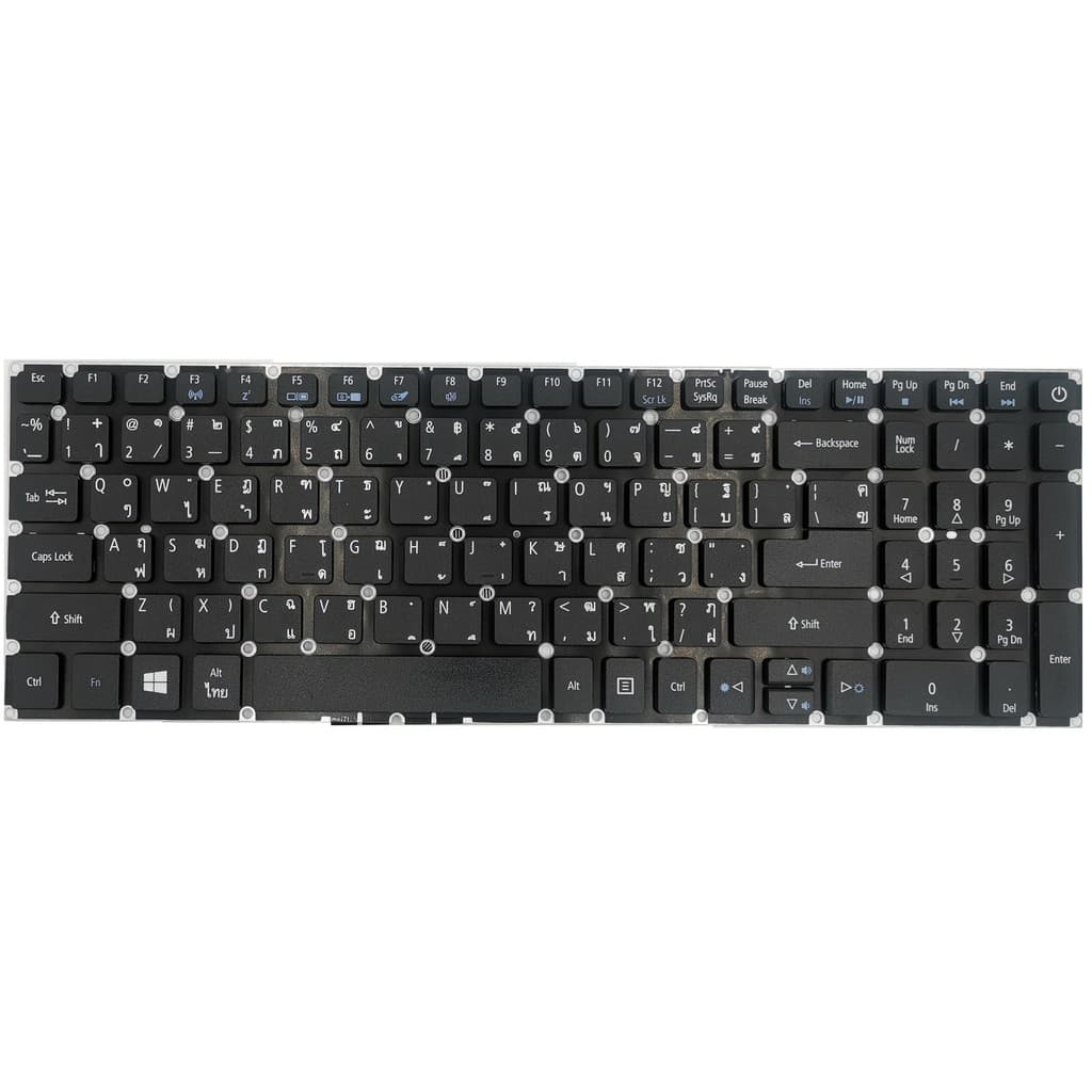 ⌨ Keyboard Acer คีย์บอร์ด Aspire E5-573 E5-553 V3-574 V3-575 A315-21 A515-51 ES1-523 VN7-572 TravelMate P259 ไทย-อังกฤษ รูปที่ 2