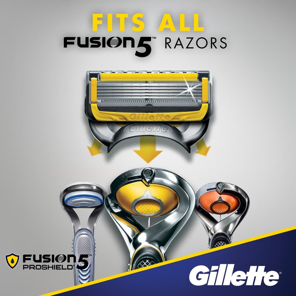ยิลเลตต์ ฟิวชั่น โปรชิลด์ ใบมีดโกน แพ็ค 4 ชิ้น Gillette Fusion Proshield Blade 4 Cartridges Refills รูปที่ 4