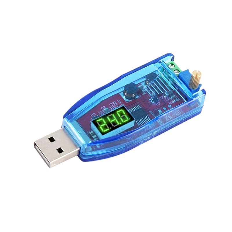 Dc-DC 5V เป็น 3.3V 9V 12V 24V USB แบบลดค่า DC 1.0V-24V โมดูลแปลงพลังงานไฟฟ้า รูปที่ 3