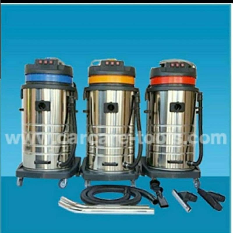 เครื่องดูดฝุ่นชนิดเปียกและแห้งWellPumpถัง80ลิตร3มอเตอร์เทคโนโลยีอิตาลี่1000W×3=3000W รูปที่ 1