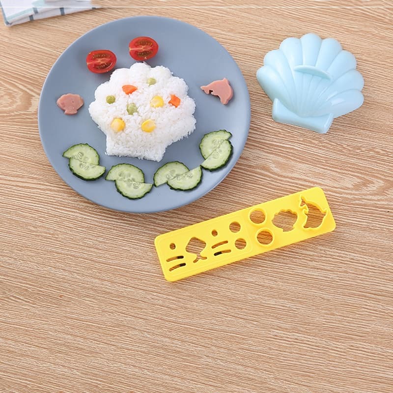 5 ชิ้น / เซต DIY การ์ตูน มหาสมุทร ข้าวปั้น เปลือกปู เบนโตะ แซนวิช เครื่องทําอาหาร แม่พิมพ์ อุปกรณ์ครัว รูปที่ 2