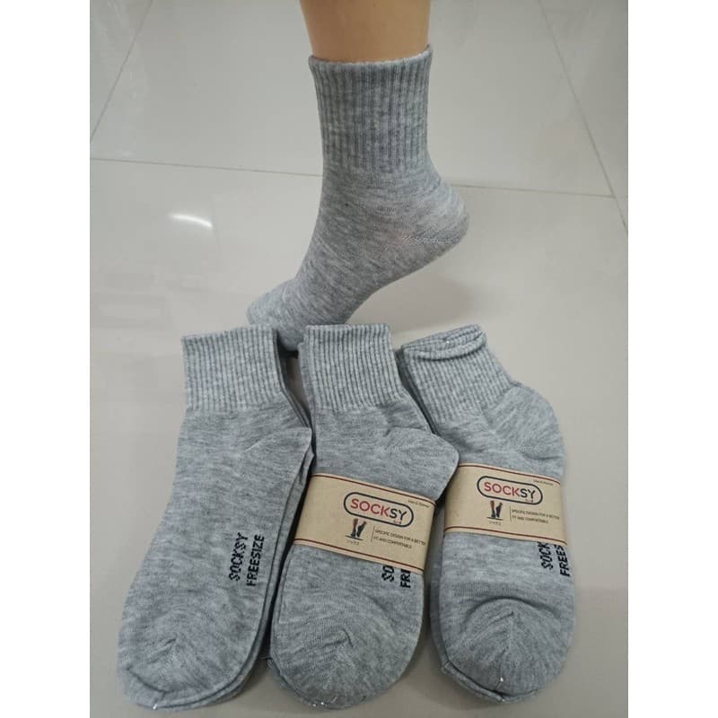 38.ถุงเท้าข้อกลางป้าย socksy ราคายกโหลมี12 คู่ รูปที่ 4