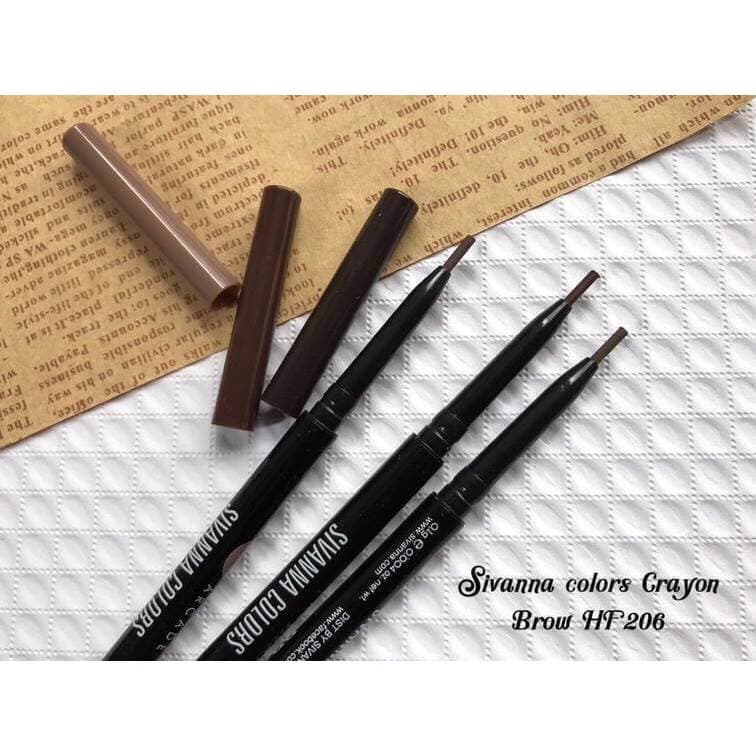 ของแท้·ส่งด่วน·ถูกSivanna Crayon Sources Automatique Brow Arcade Pencil #HF206 : ซิวานน่า ดินสอเขียนคิ้ว dayse รูปที่ 6