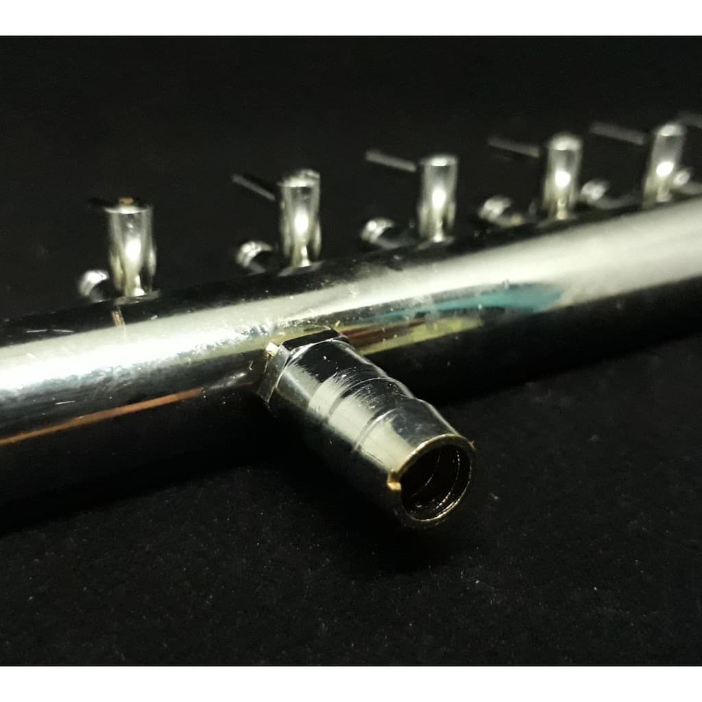 วาล์วปรับลมสแตนเลส ท่อลมเข้า 8 มม. ต่อกับปั๊มลูกสูบ Stainless Valve for Electrical Magnetic Air Compressor รูปที่ 6