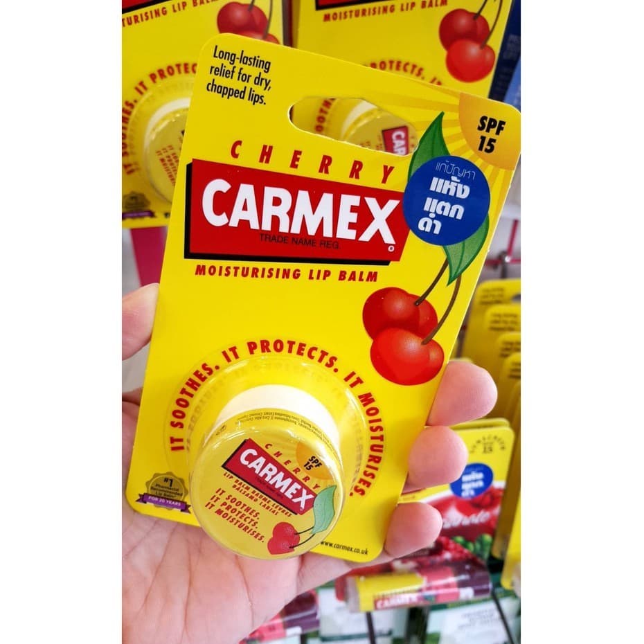 ลิปมัน,ลิปบาล์มCarmex Lip Balm ครบกลิ่น มี9แบบ/ของแท้ มีอย. EXP.30/8/2028 รูปที่ 3