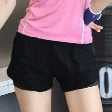 จากไทย YOGA-003 กางเกงออกกำลังกายผู้หญิงขาสั้น กางเกงวิ่ง กางเกงมีซับในใส่สบาย รูปที่ 9