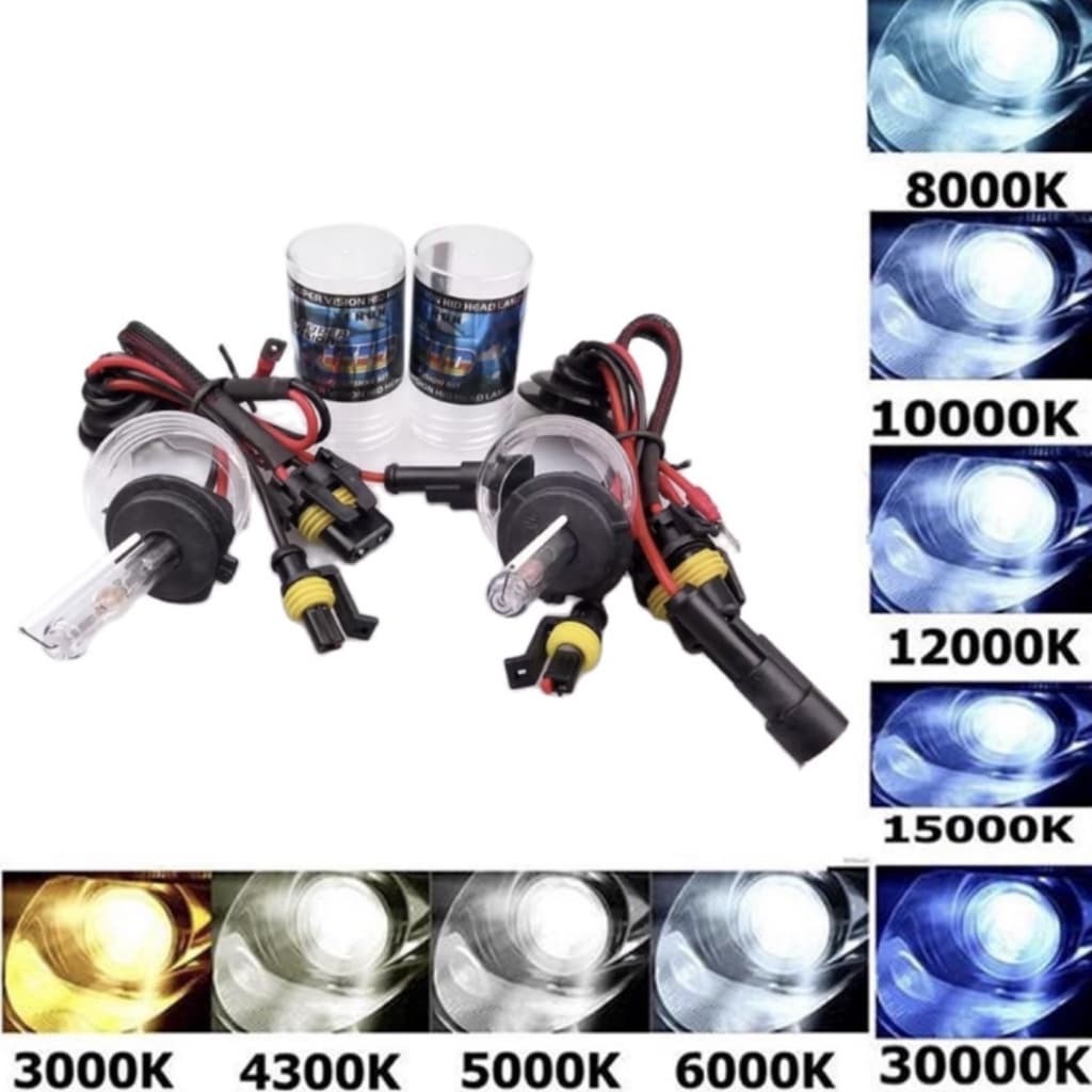pl_led หลอดไฟหน้ารถยนต์ XENON HIDเฉพาะหลอด 1คู่ มีขั้วH1/H3/H7/H11/9005/9006 มีค่าสี 4300K 6000K 8000K 10000K 12000K รูปที่ 8