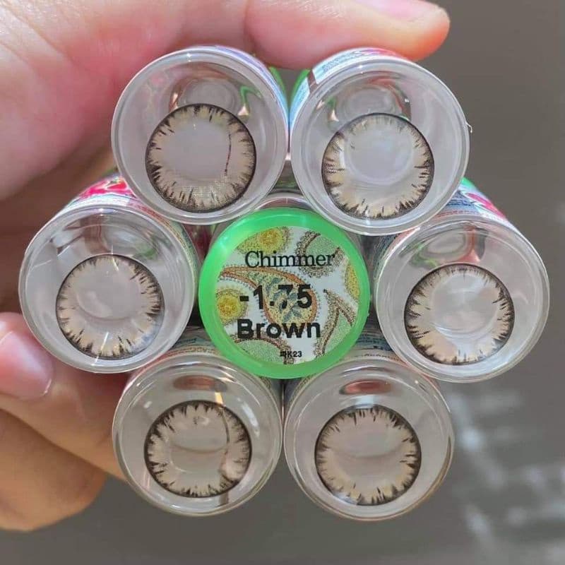 คอนแทคเลนส์ บิ๊กอาย รุ่น Chimmer/Shimmer/Icy-x สีเทา/ตาล มีค่าสายตา - รูปที่ 6