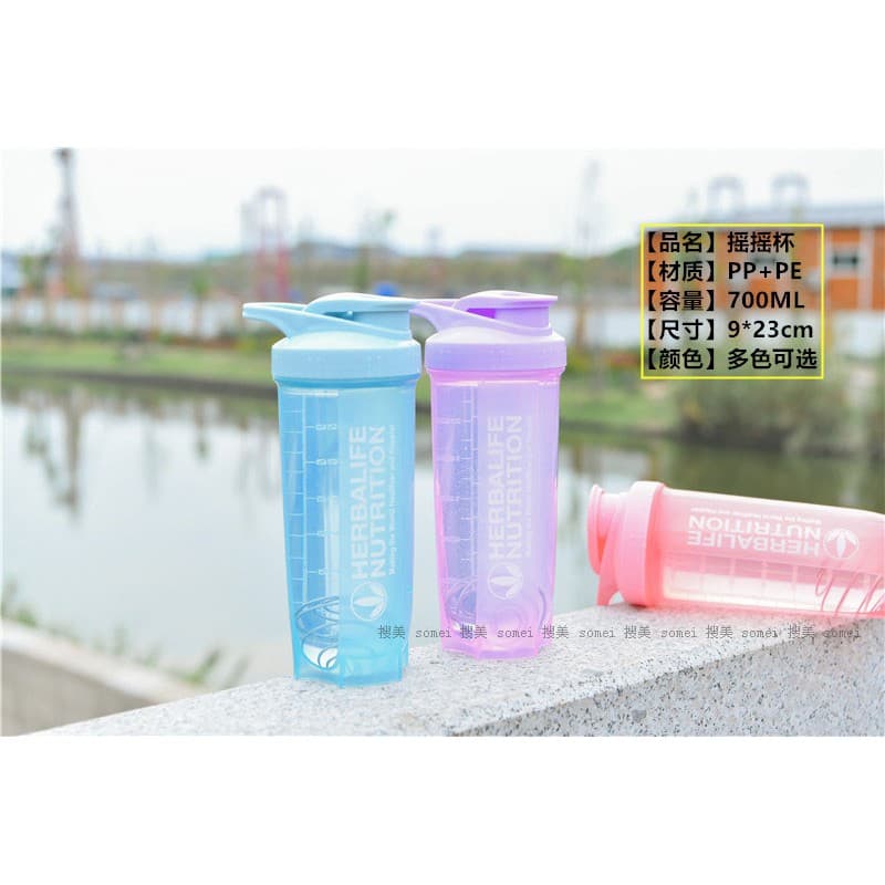 แก้วเชคโปรตีน shaker 700 ml มีสปริงบอลทุกใบ และมีหน่วยวัดปริมาณน้ำ รูปที่ 2
