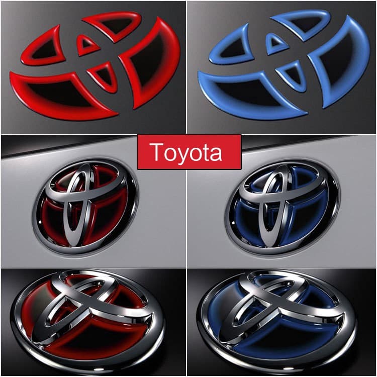สติ๊กเกอร์โลโก้ติดพวงมาลัยรถยนต์สําหรับ toyota altis rav4 camry corolla prius รูปที่ 1