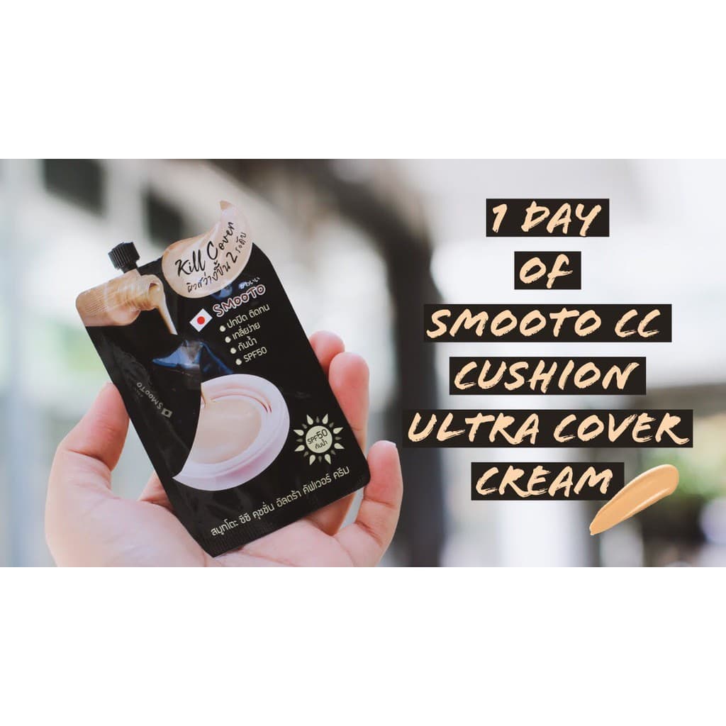 สมูทโตะ ซีซี คุชชั่น อัลตร้า คัฟเวอร์ ครีม Smooto CC Cushion Ultra Cover Cream 8 กรัม รูปที่ 3