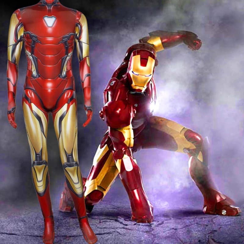ชุดจั๊มสูทคอสเพลย์ Iron Man Endgame Superhero เหมาะกับปาร์ตี้ฮาโลวีน สําหรับเด็ก และผู้ใหญ่ รูปที่ 7