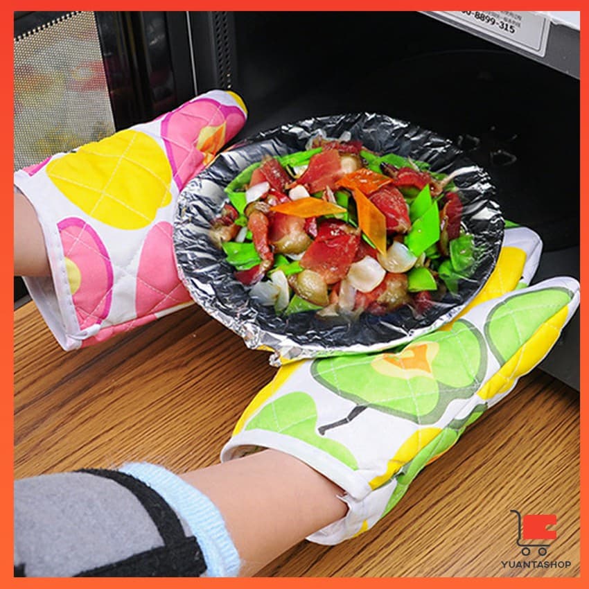 จัดเก็บสะดวก จัดส่งคละลาย ถุงมือกันความร้อน ถุงมือไมโครเวฟ Cooking gloves รูปที่ 3