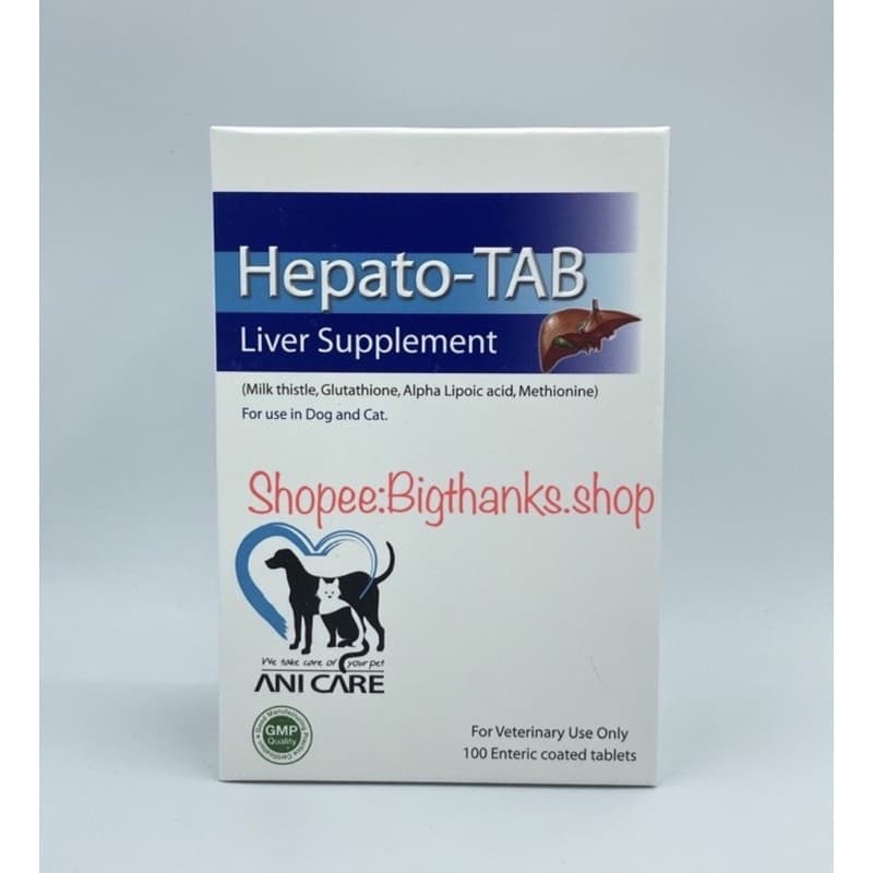 Hepato TAB 100 เม็ด หมดอายุ 01/2027 บำรุงตับสำหรับสุนัขและแมวโดยเฉพาะ รูปที่ 1