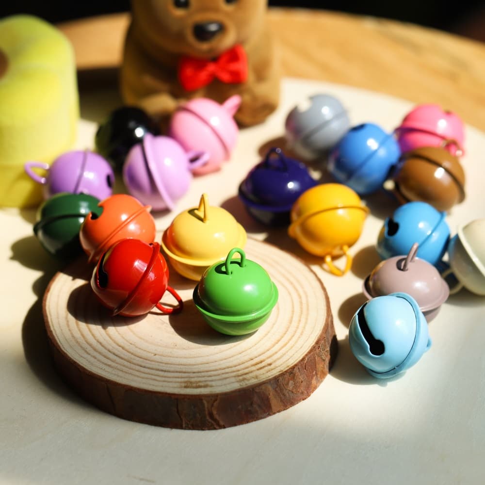 6ชิ้น กระดิ่ง ระฆังจี้ ขนาด 22 มม. สำหรับงานฝีมือ DIY สำหรับสัตว์เลี้ยง ปลอกคอสุนัขแมวกระดิ่งพรรคอุปกรณ์ตกแต่ง รูปที่ 3