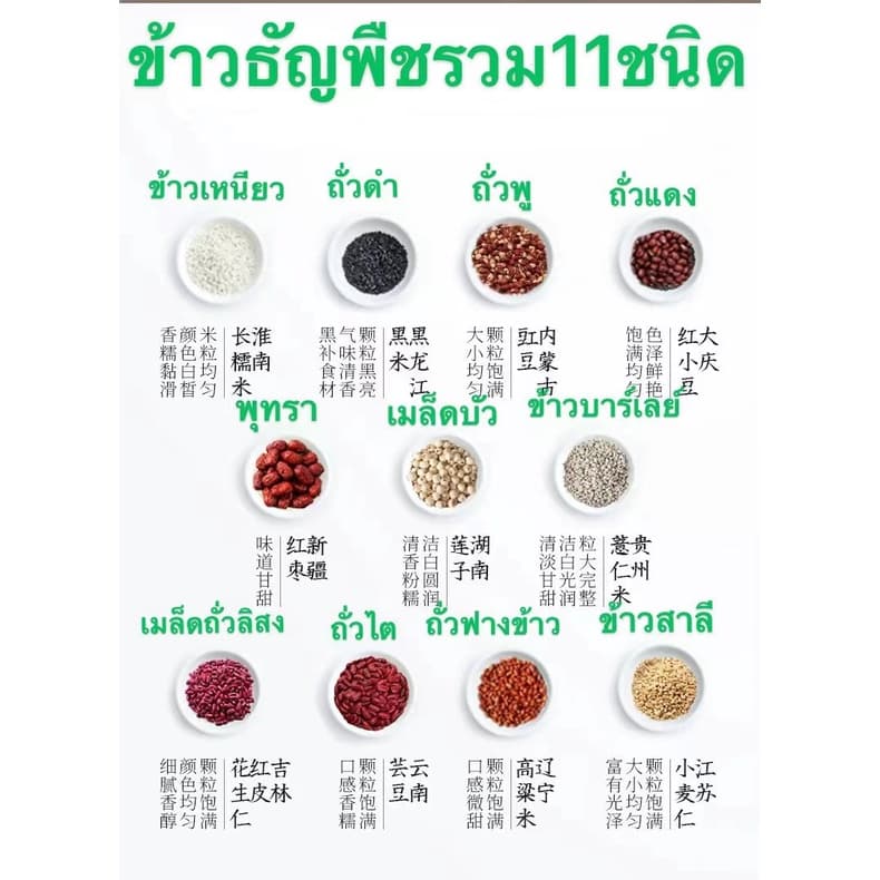 ข้าวธัญพืชรวม11ชิด อบธรรมชาติ ถุงละ1กิโลกรัม ธัญพืช ข้าวสาลี ข้าวธัญพืช รูปที่ 4