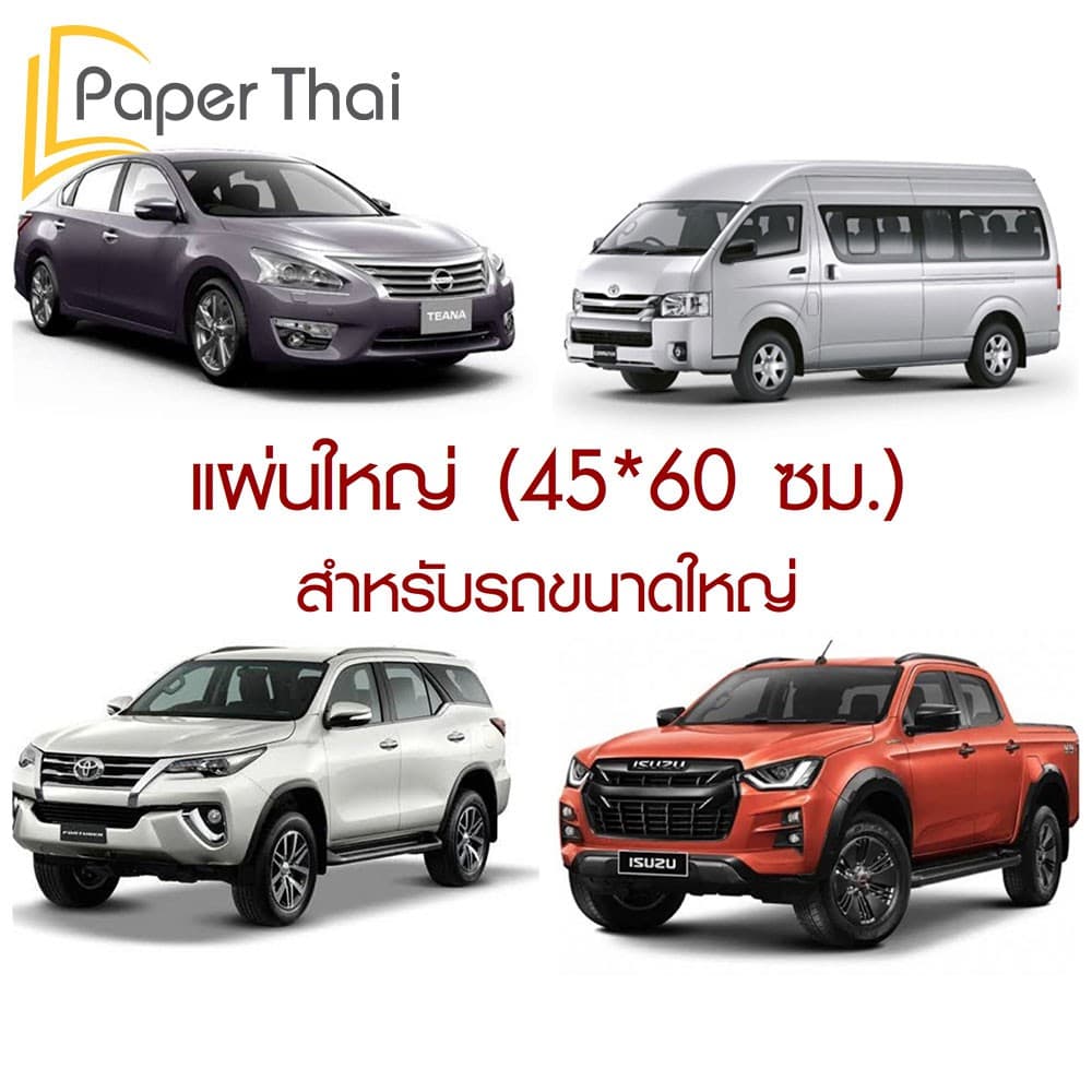 กระดาษรองพื้นรถยนต์ 250 แผ่น 80-110-125 แกรม 45*60 ซม. PaperThai กระดาษน้ำตาลปูพื้นรถยนต์ รูปที่ 2