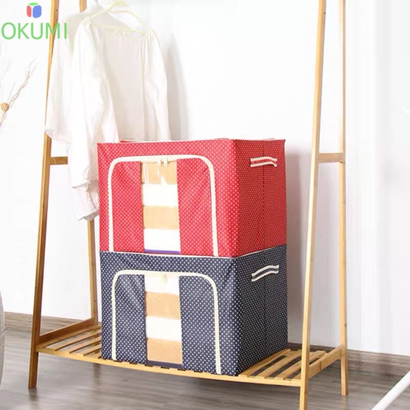 OKUMI_SHOP กล่องผ้าพับได้ กล่องเอนกประสงค์ ใส่ของ อุปกรณ์จัดเก็บเสื้อผ้า ผ้าห่ม รูปที่ 5
