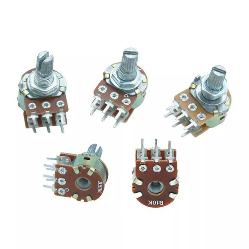 Potentiometer 2ชั้น 6ขา B1K 2k B5K B10K B20K B50K B100K B500K A 1 K 5 K 10 K 20 K 50 K 100 K 500 K รูปที่ 2