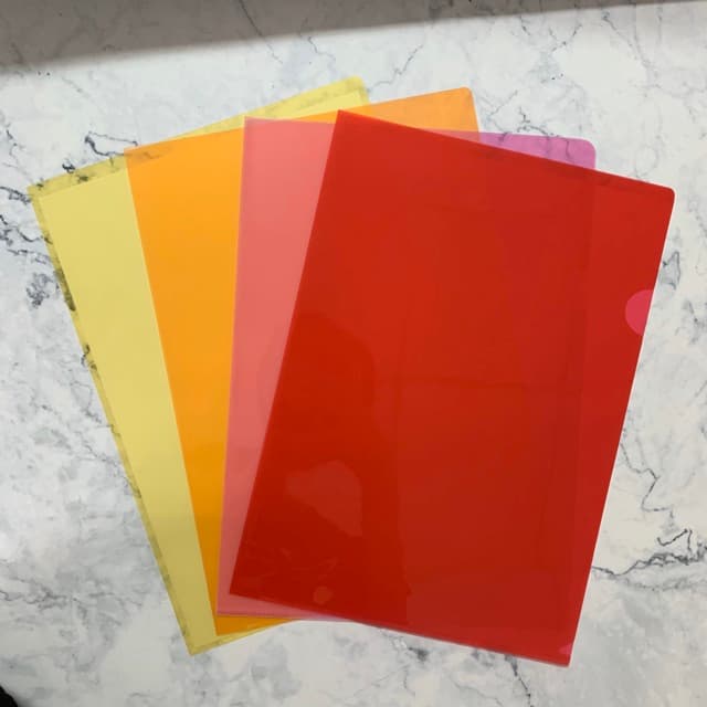โหล/แฟ้มซอง ขนาด A4 และ F4 มี 9 สี บรรจุ 1 โหล รูปที่ 6