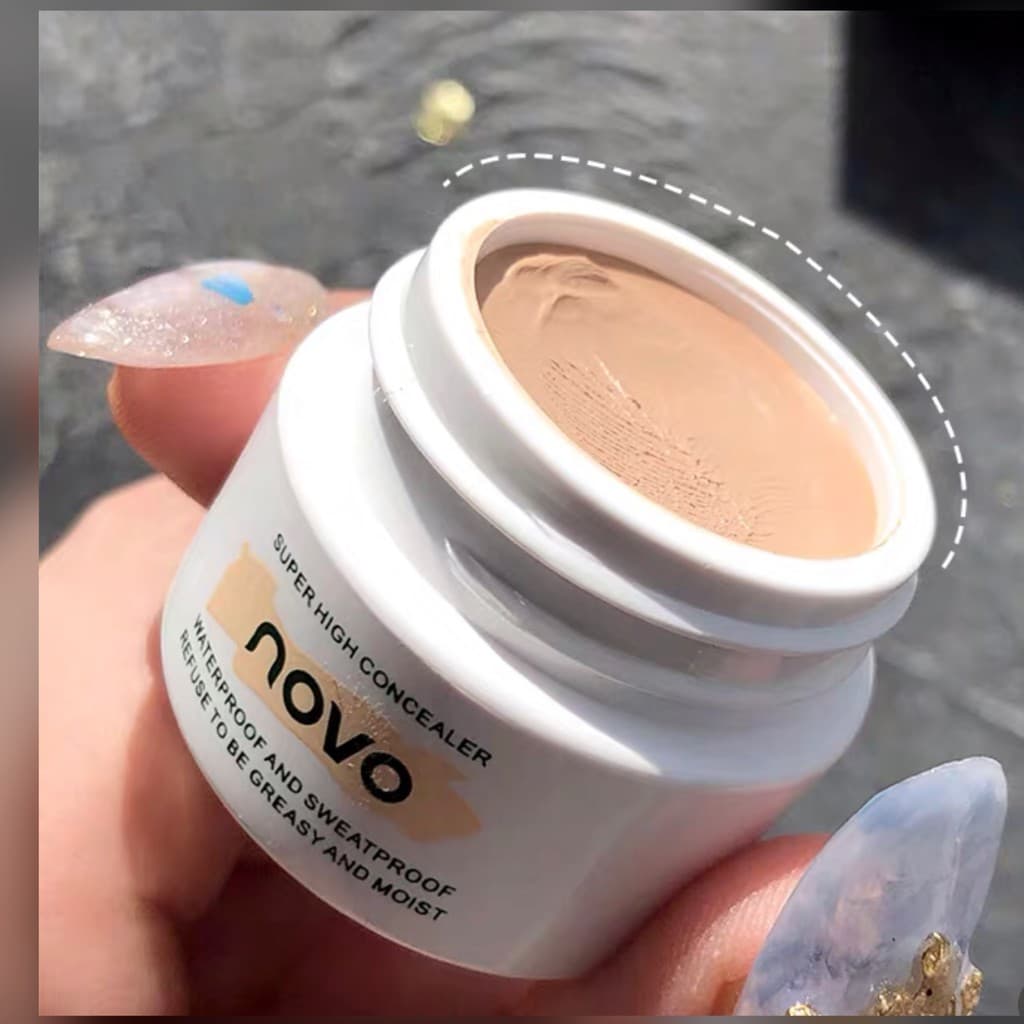 NOVO 5373 คอนซิลเลอร์เนื้อครีม คอนซีลเลอร์ปกปิดรอยดำ รอยแดง รอยสิว ใต้ตาคล้ำ กันน้ำ ติดทน โนโว Bright Cream Concealer รูปที่ 1