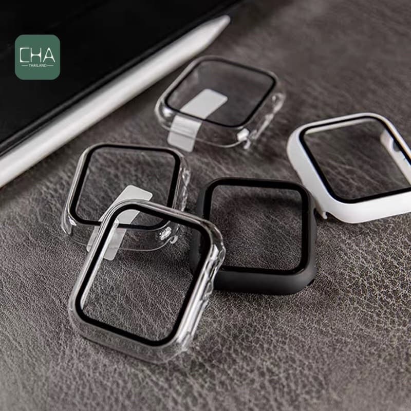 เคสพร้อมกระจกกันรอยคลุมรอบหน้าจอ เคสสําหรับ Watch 11 10 ultra 9/7 /8/6/5/SE/4/3/40/41/42/44/45/46mm เคสสำหรับแอปเปิ้ลวอช รูปที่ 4