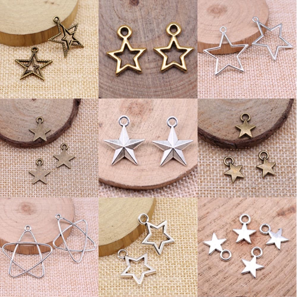 จี้รูปดาว สําหรับทําเครื่องประดับ โทรศัพท์มือถือ Diy รูปที่ 1