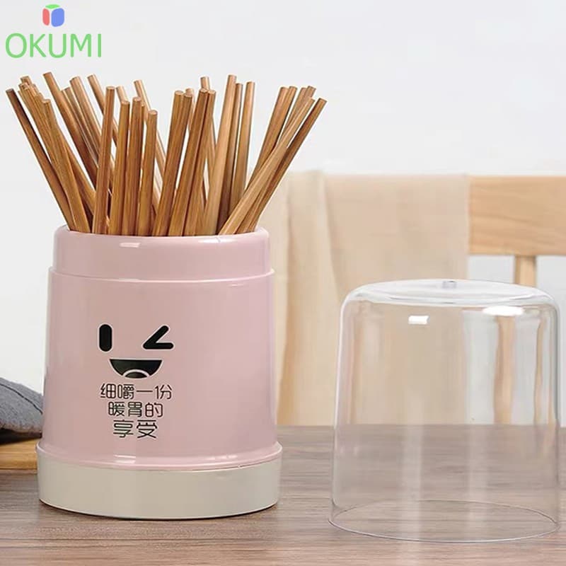 OKUMI_SHOP กล่องเก็บช้อนส้อมตะเกียบ ที่วางช้อนส้อม ที่ใส่ช้อนส้อม รูปที่ 5