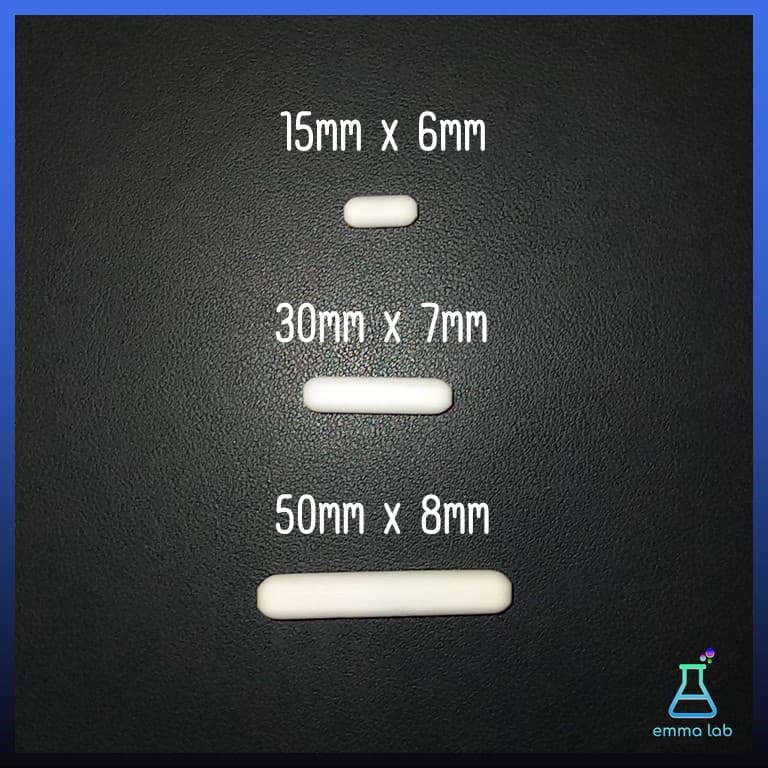 แท่งแม่เหล็กกวนสาร Teflon Magnetic Stirring Bar แท่งแม่เหล็กกวนสาร เคลือบเทปลอน ยาว 15mm, 30mm และ 50mm รูปที่ 4