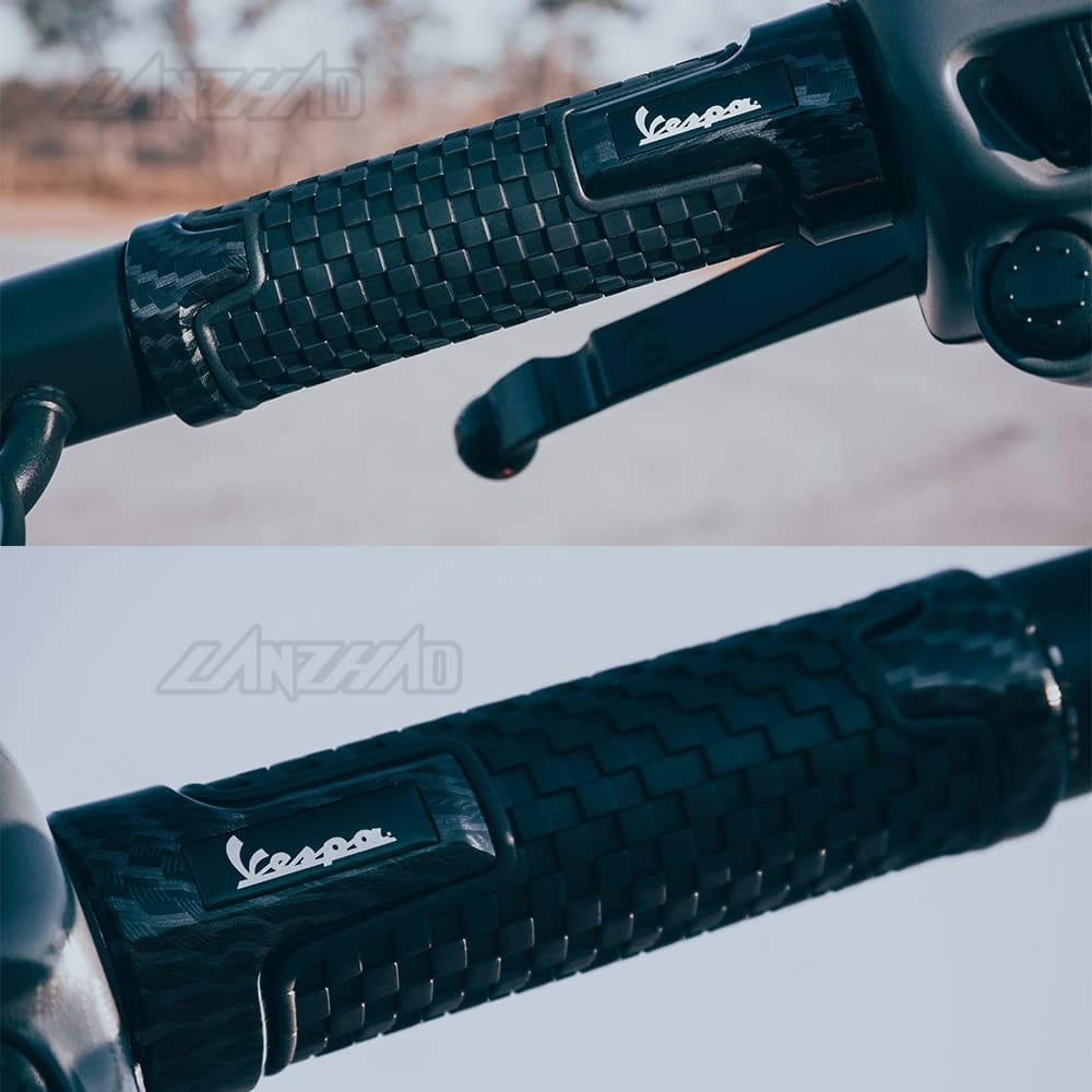ปลอกแฮนด์มือจับ แบบยางเจล ไม่ปิดผนึก สําหรับรถจักรยานยนต์ VESPA Sprint PRIMAVERA 150 GTS 300 S125 S150 LX150 รูปที่ 2