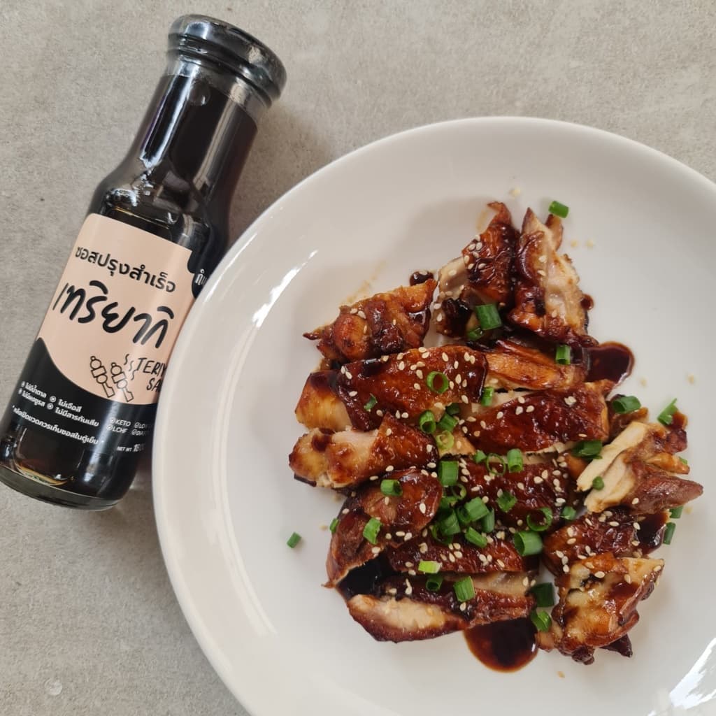ซอสเทริยากิ 0%Sugar Teriyaki Sauce ไม่มีน้ำตาล ซอสคีโต แคลอรีต่ำ ไม่มีผงชูรส กินดีคีโต ใจดีแฟคตอรี่ รูปที่ 3
