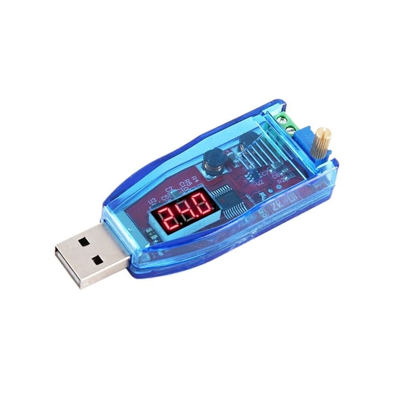 Dc-DC 5V เป็น 3.3V 9V 12V 24V USB แบบลดค่า DC 1.0V-24V โมดูลแปลงพลังงานไฟฟ้า รูปที่ 2