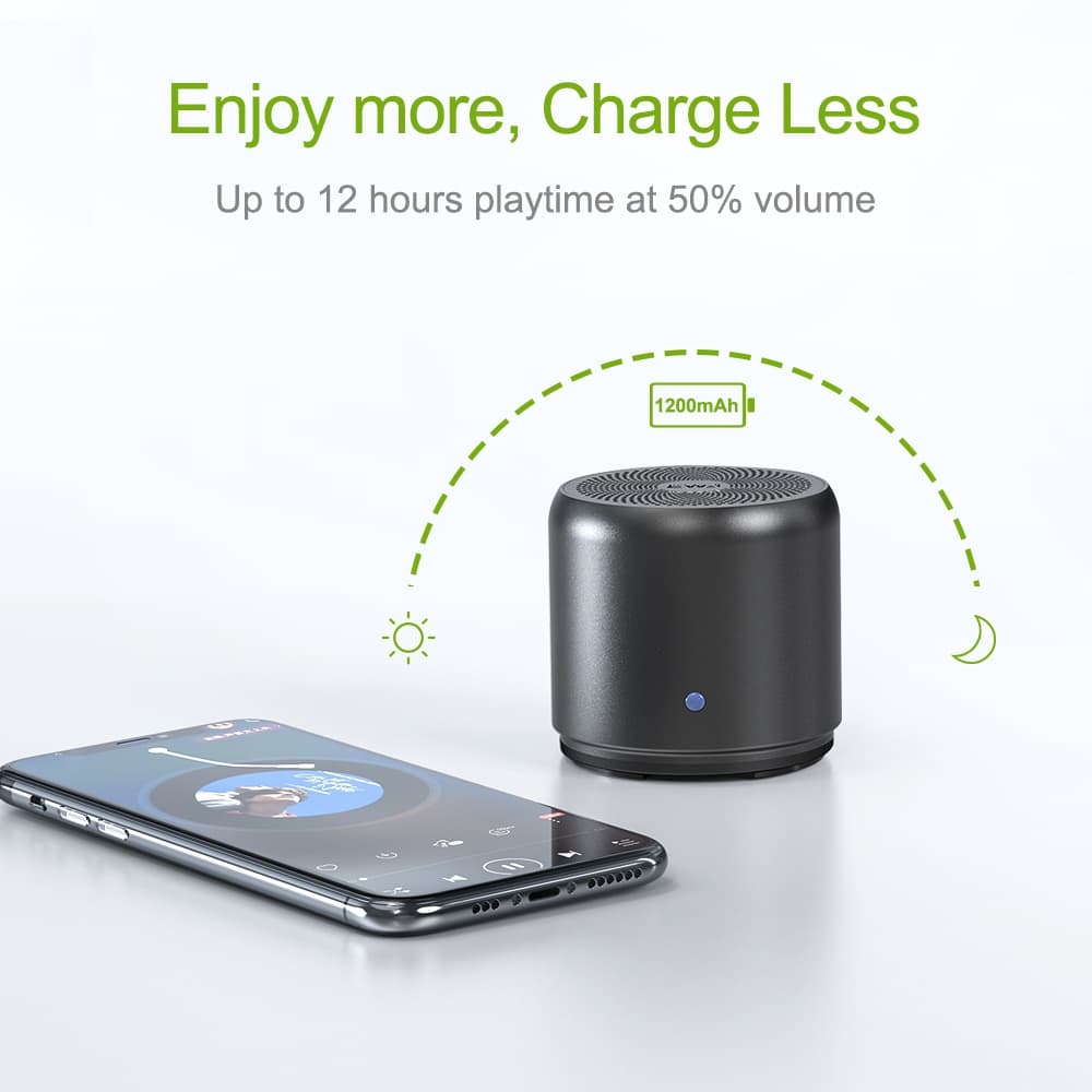 EWA A106Max ลำโพงบลูทูธไร้สาย ลำโพงพกพา พร้อมเสียง HD 8W และ แบตเตอรี่1200mAh รูปที่ 5