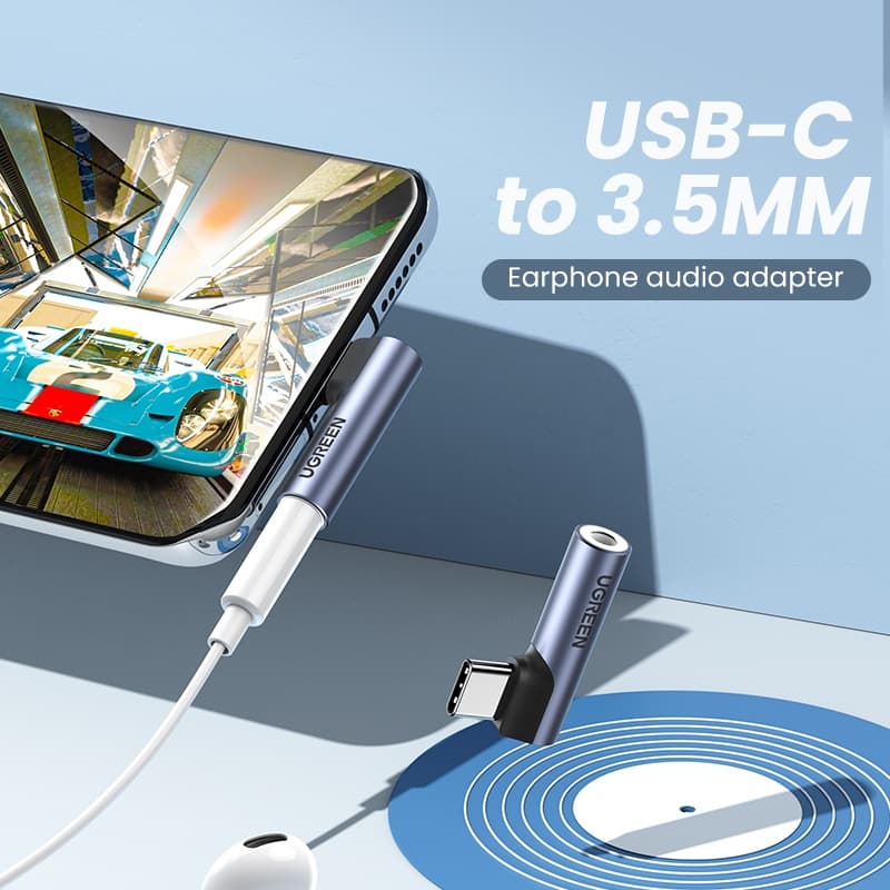 Ugreen Kabel อะแดปเตอร์ USB Type-C เป็นแจ็คหูฟัง 3.5 มม. สาย USB C รูปที่ 3