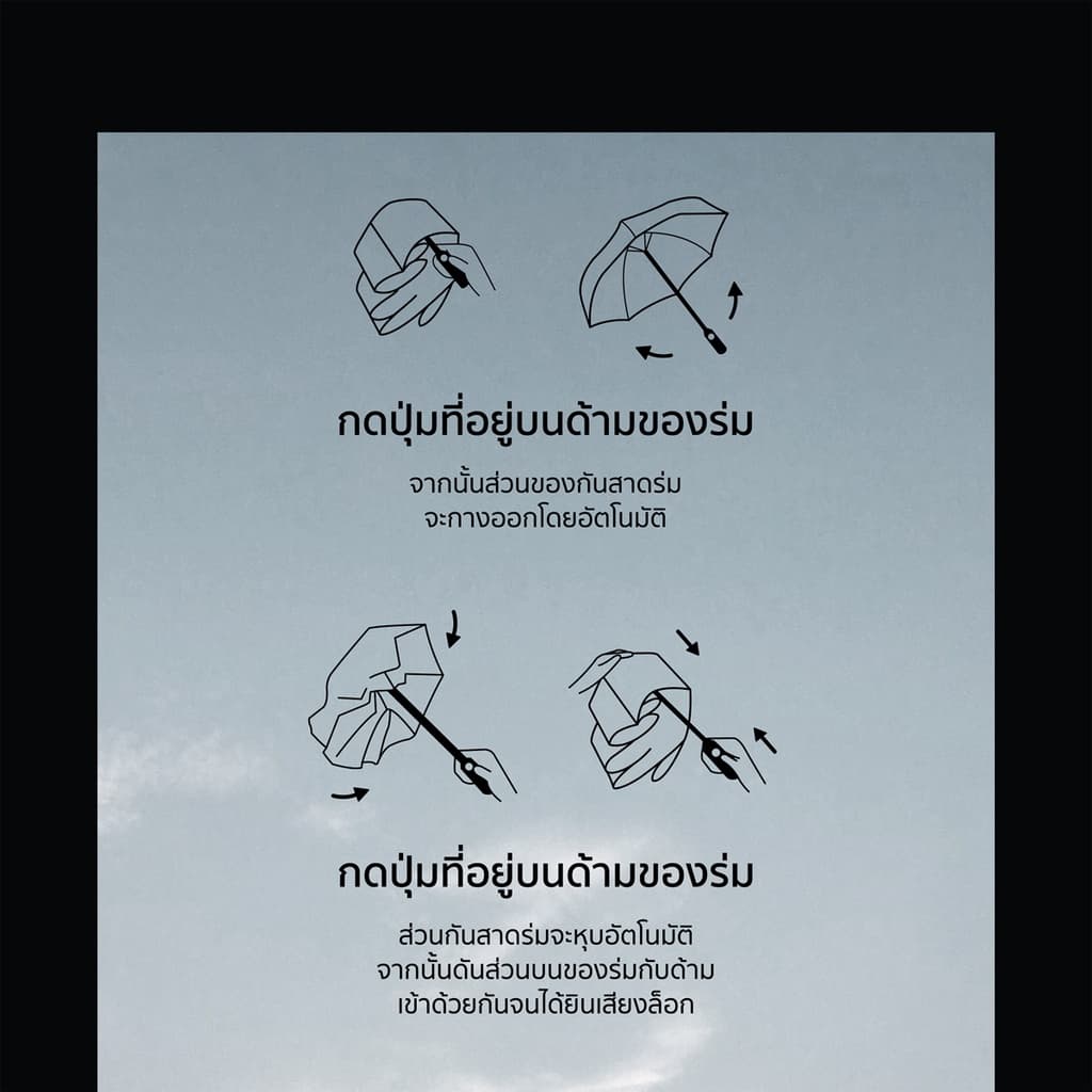 Namiko Automatic Umbrella ร่มพับอัตโนมัติ กันแดดกันฝน UPF50+ พกพาสะดวก รุ่น UVO1001 รูปที่ 5