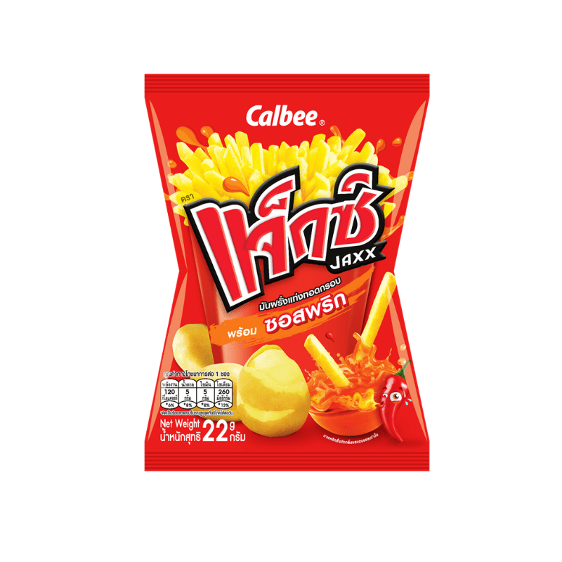 Jaxx แจ็กซ์ ขนมมันฝรั่งแท่งทอดกรอบ ขนาด 10 บาท พร้อมซอสพริก 22ก. รูปที่ 3