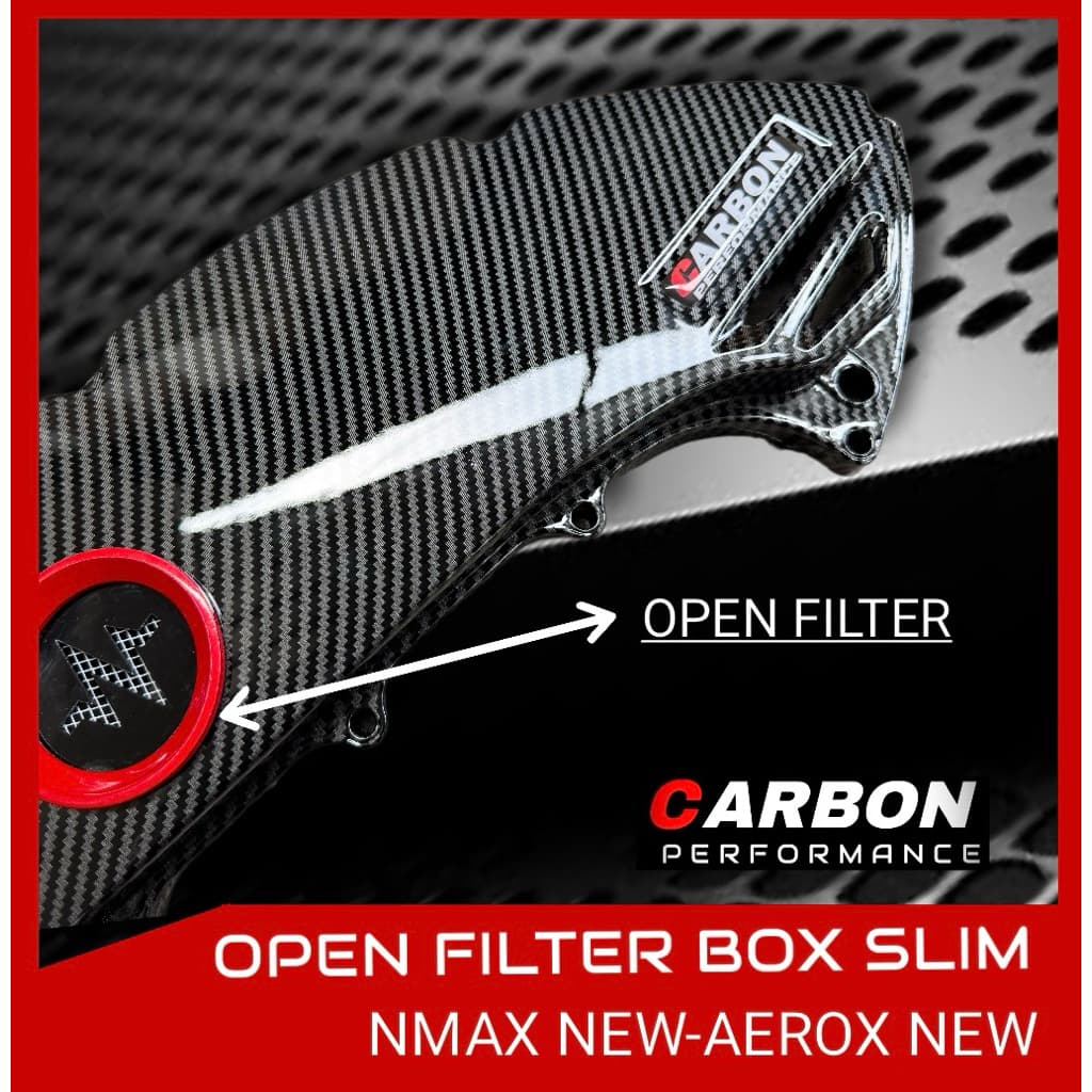 CARBON SLIM AIR FUNNEL NMAX ใหม่ 2020-2024 CARBON NMAX NEO - SLIM Nmax ใหม่ NMAX NEO กรวยลมบาง รูปที่ 6