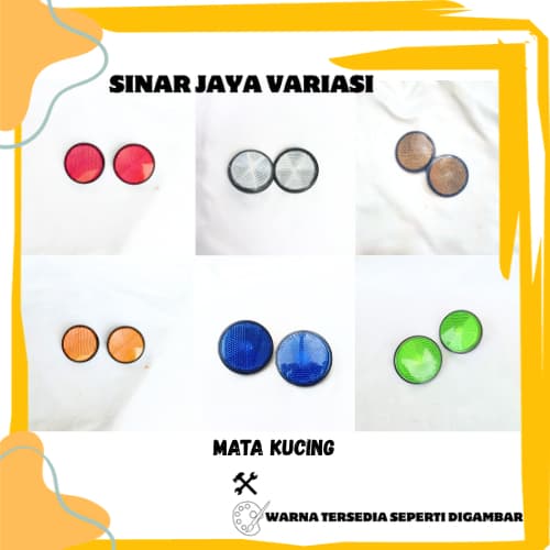 MATA YAMAHA FAZIO LOCATION PLATE BRACKET SET CAT EYE FAZIZIO CAT EYE RESERCTOR LAMP รูปที่ 2